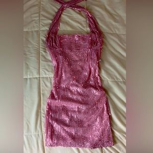 lucy in the sky halter dress